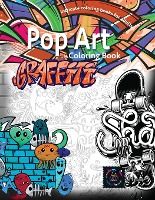 Portada de Graffiti pop art coloring book, coloring books for adults relaxation