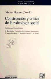 Portada de Construcci&oacute;n y cr&iacute;tica de la psicolog&iacute;a social