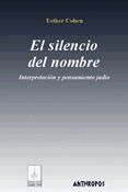 Portada de El silencio del nombre