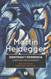 Portada de Identidad y diferencia = Identität und diferenz