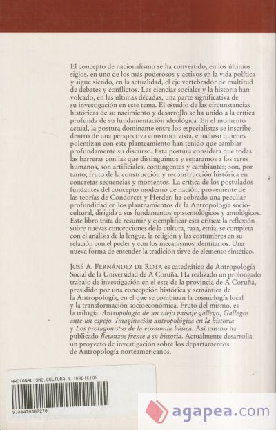 Nacionalismo, cultura y tradición Nacionalismo, cultura y tradición