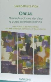 Portada de OBRAS IV REIVINDICACIONES DE VICO Y OTROS ESCRITOS LATINOS