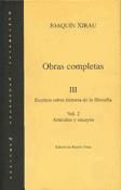 Portada de Obras completas III, 2: Escritos sobre historia de la filosofía