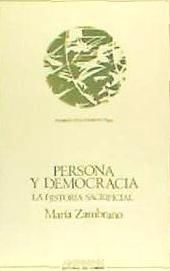 Portada de Persona y democracia