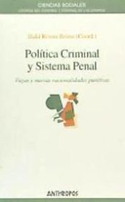 Portada de Política Criminal y Sistema Penal