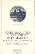 Portada de Sobre el Quijote y don Quijote de la Mancha