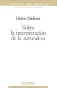Portada de Sobre la interpretaci&oacute;n de la naturaleza
