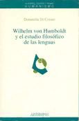 Portada de Wilhelm von Humboldt y el estudio filosófico de las lenguas