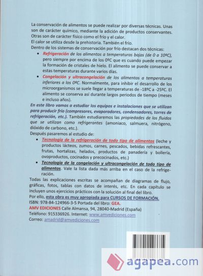 Refrigeración, congelación y ultracongelación de alimentos