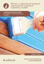 Portada de Aplicación de productos superficiales de acabado en carpintería y mueble. MAMR0208 (Ebook)