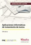 Aplicaciones informáticas de tratamiento de textos.