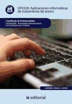Portada de Aplicaciones informáticas de tratamiento de textos. ADGG0208 (Ebook)