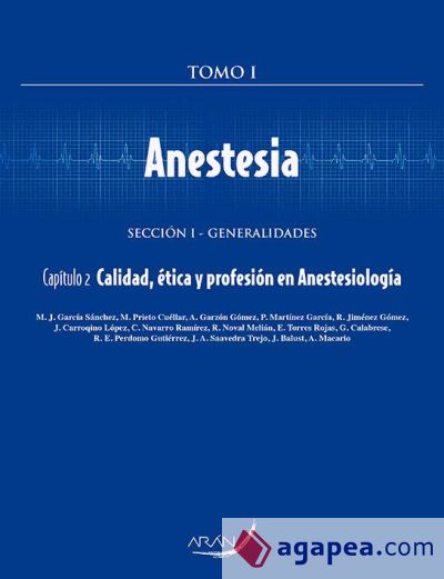 Anestesia - Capítulo 2. Calidad, ética y profesión en Anestesiología