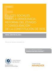 Portada de Cauces sociales para la democracia. Reforma del estado y consolidación de la constitución de 1978