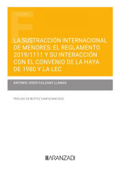 Portada de Sustracción internacional de menores. El reglamento 2019/1111 y su interacción con el convenio de la Haya de 1980