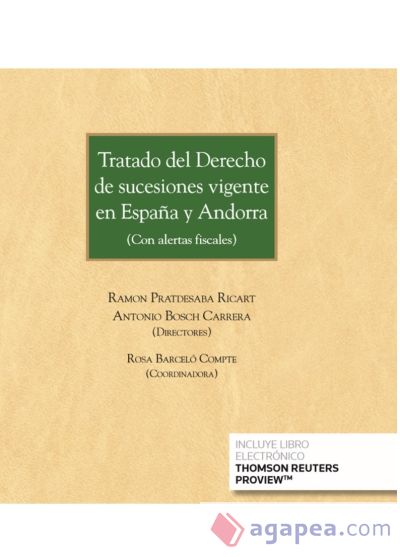 Tratado Del Derecho De Sucesiones Vigente En EspaÑa Y Andorra (duo) Tratado Del Derecho De Sucesiones Vigente En EspaÑa Y Andorra (duo)
