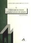 Portada de Comentario de textos interpretativos y de opinión