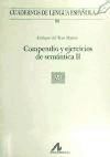 Portada de Compendio y ejercicios de sem&aacute;ntica II