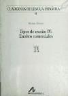 Portada de Tipos de escrito IV: escritos comerciales (n)