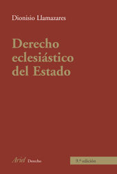 Portada de Derecho Eclesiástico del Estado