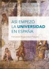 Así empezó la Universidad en España