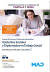 Asistentes Sociales Y Diplomados En Trabajo Social (cuerpo De Técnicos Y Diplomados Especialistas). Temario Materias Comunes Volumen 2. Comunidad Autónoma De Castilla Y León