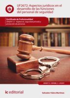 Portada de Aspectos jurídicos en el desarrollo de las funciones del personal de seguridad. SEAD0112 (Ebook)