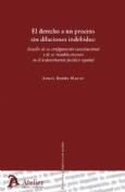 Portada de Derecho a un proceso sin dilaciones indebidas: estudio de su configuración constitucional y de su restablecimiento en el ordenamiento jurídico español