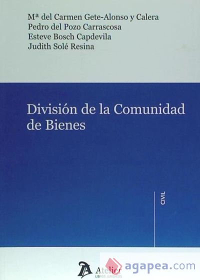 División de la comunidad de bienes