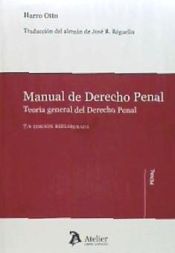 Portada de Manual de derecho penal. Teoría general del derecho penal