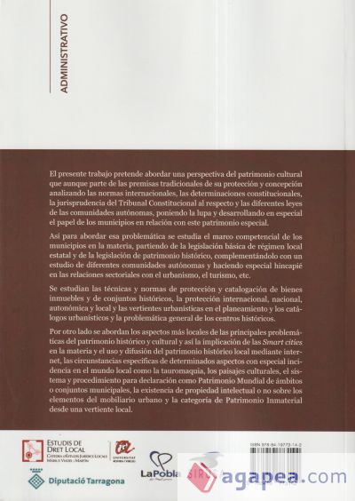 El patrimonio cultural. Situaciones locales y protección universal. Un estudio jurídico sobre el patrimonio cultural local El patrimonio cultural. Situaciones locales y protección universal. Un estudio jurídico sobre el patrimonio cultural local
