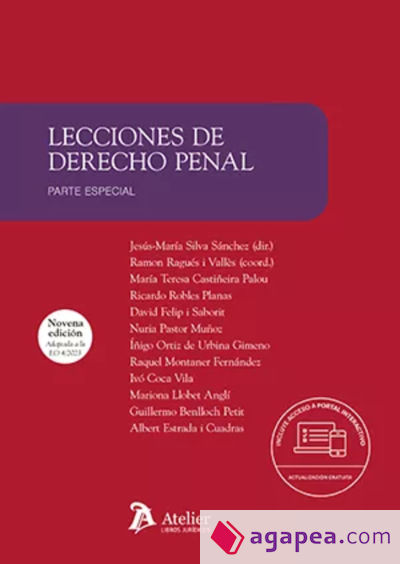 LECCIONES DE DERECHO PENAL PARTE ESPECIAL 9 EDICION