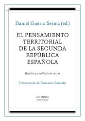 Portada de El pensamiento territorial de la Segunda República española