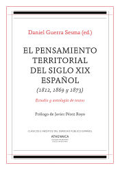 Portada de El pensamiento territorial del siglo XIX español (1812, 1869 y 1873)