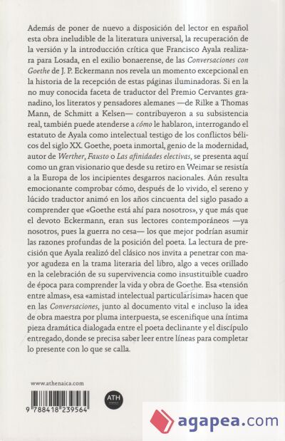 Conversaciones con Goethe