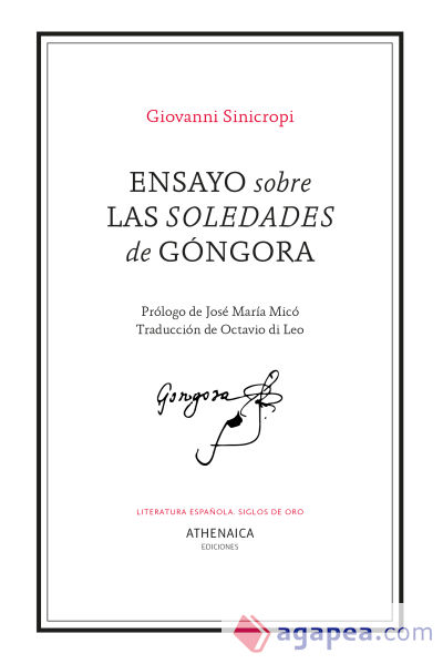 Ensayo sobre las Soledades de Góngora