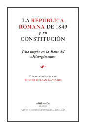 Portada de La república romana de 1849 y su constitución