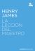 Portada de La lección del maestro, de Henry James