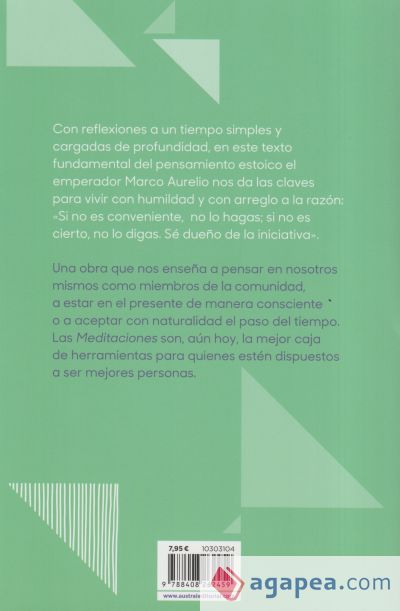 Libro Meditaciones - Austral - Marco Aurelio