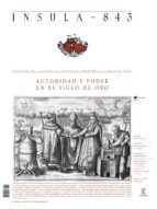 Portada de Autoridad y poder en el Siglo de Oro (&Iacute;nsula n&deg; 843, marzo de 2017) (Ebook)
