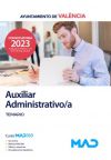 Auxiliar Administrativo/a. Temario. Ayuntamiento De València