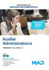 Auxiliar Administrativo/a. Temario Volumen 2. Universidad De Santiago De Compostela