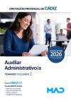 Auxiliar Administrativo/a. Temario volumen 2. Diputaci&oacute;n Provincial de C&aacute;diz