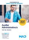 Auxiliar Administrativo/a. Test del temario. Ayuntamiento de Santa Cruz de Tenerife