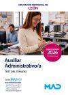 Auxiliar Administrativo/a. Test del temario. Diputaci&oacute;n Provincial de Le&oacute;n