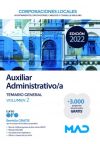 Auxiliar Administrativo/a de Corporaciones Locales. Temario general volumen 2