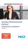 Auxiliar Dadministració General. Temari Prova De Coneixements Volum 2. Ayuntamiento De Barcelona