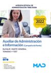 Auxiliar De Administración E Información (campaña De Renta). Bloque I Parte General Temario Y Test . Agencia Estatal De Administración Tributaria