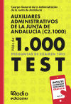 Auxiliares Administrativos Junta de Andalucía 2024. Más de 1.000 preguntas tipo test para oposiciones + 1 año de test online gratis.