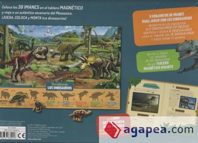 Tablero magnético. Descubriendo los dinosaurios